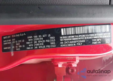 2015 Jeep Renegade Sport из США, поврежденный, VIN ZACCJAAHXFPC05459